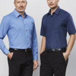 Mens Micro Check Long Sleeve Shirt